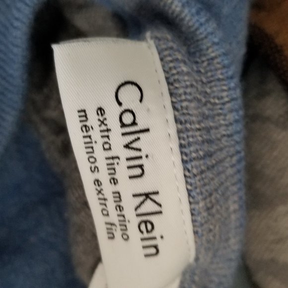 Calvin Klein Baby Merino Wool Baby Blue Sweater - Picture 5 of 5